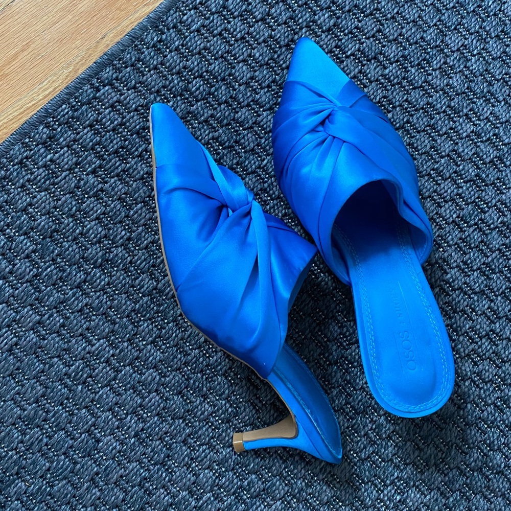 Blue ASOS Kitten Heels